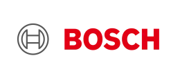 Bosch Logo: Bildmarke und roter Bosch Schriftzug.