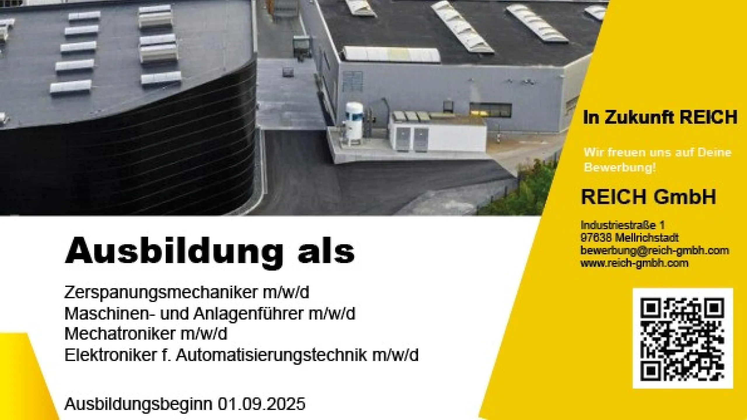 Werbung Ausbildung