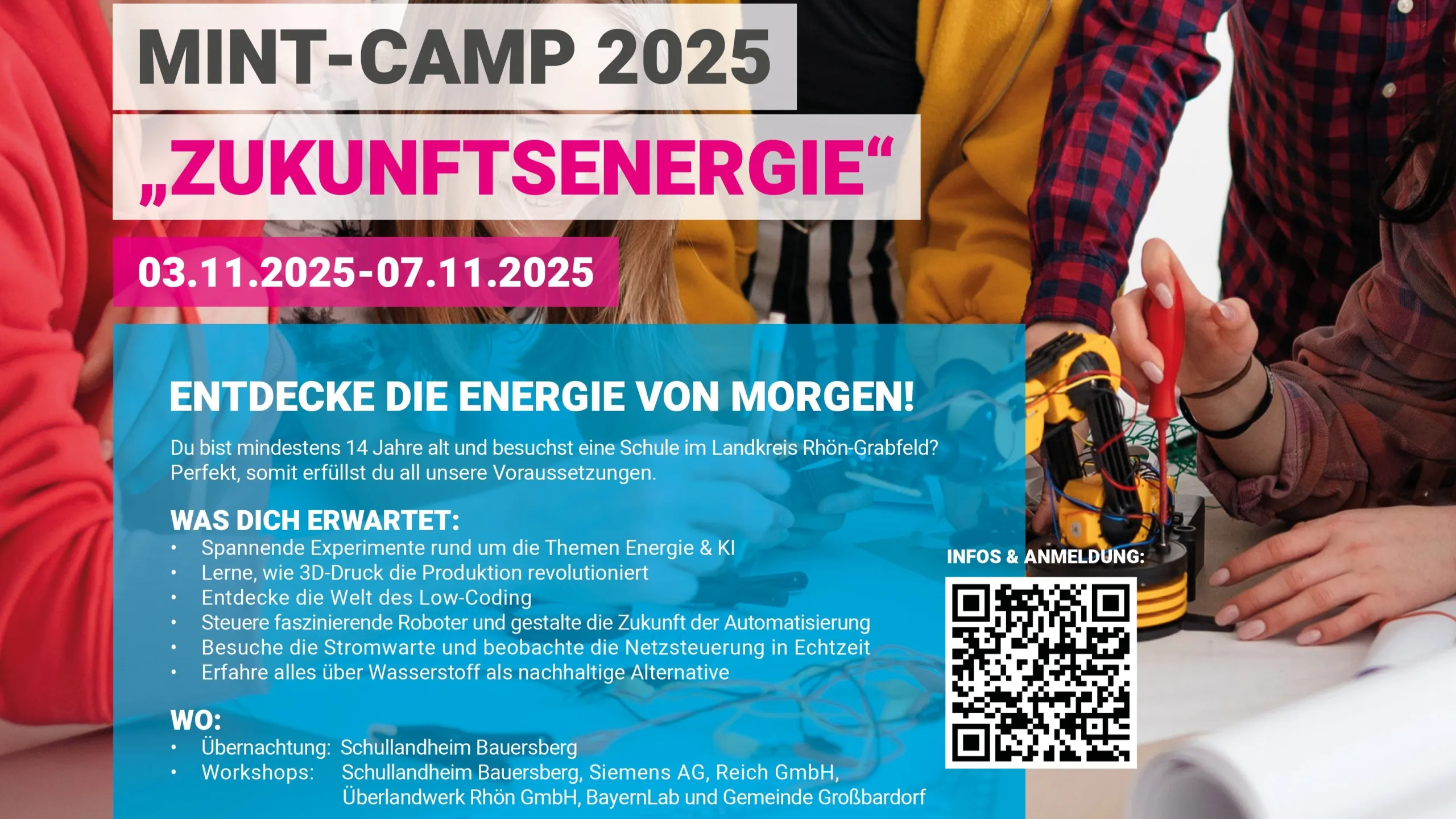 Werbung MINT-Camp 2025