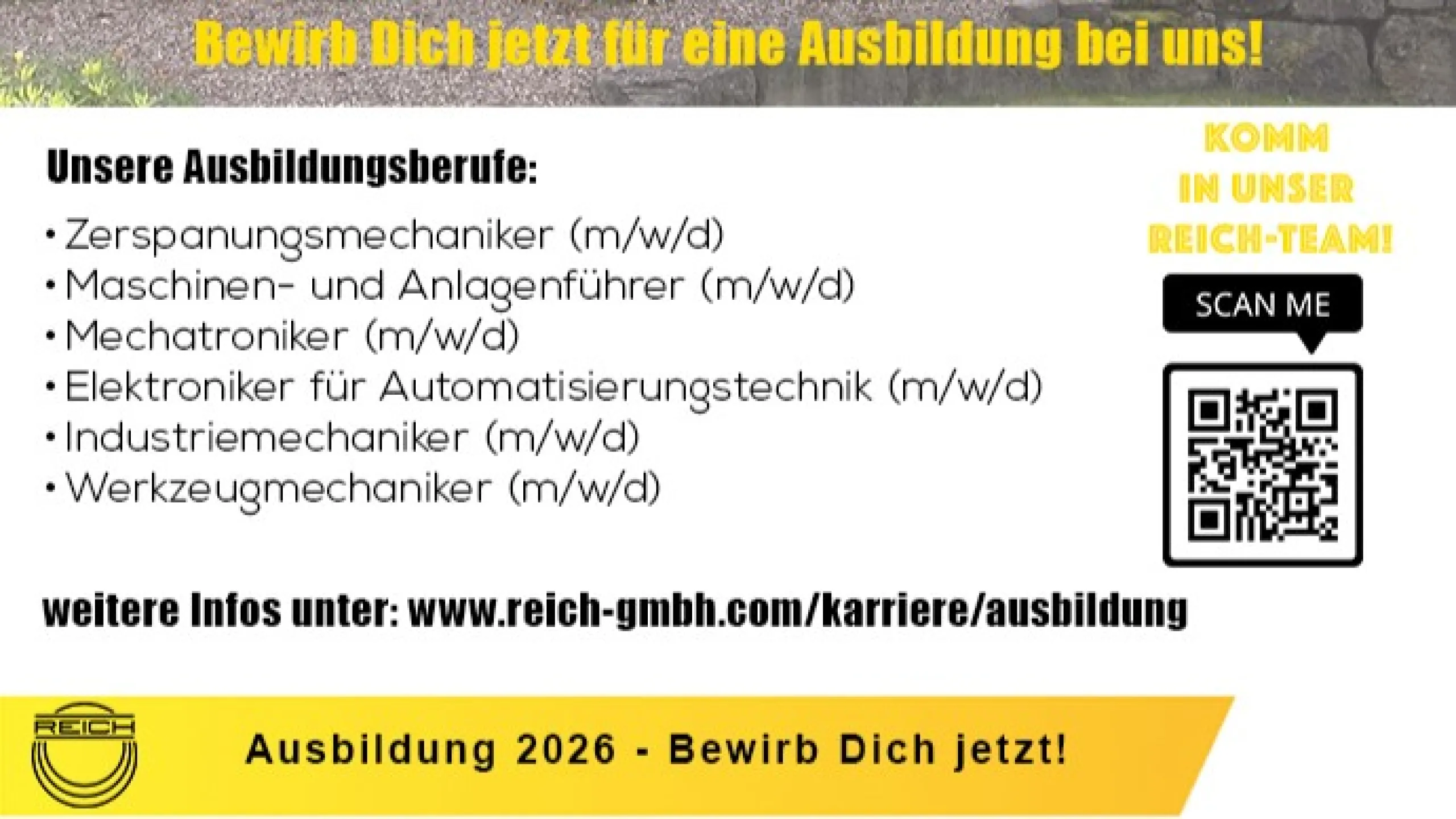 Werbung Ausbildung 2026
