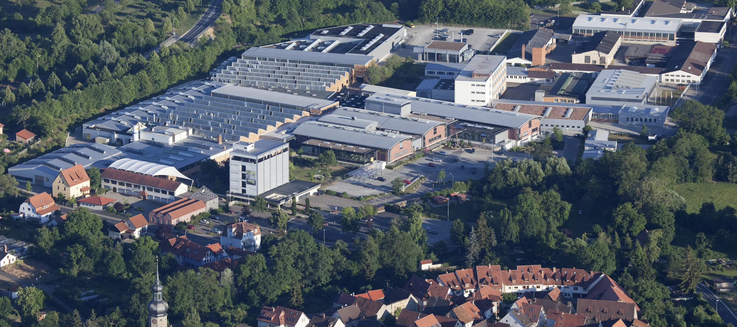 Luftbild des Firmengeländes der Reich GmbH.